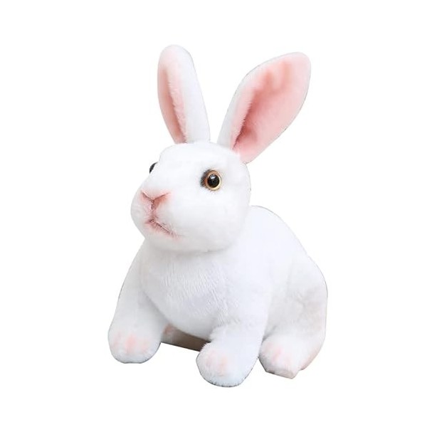 Katutude Lapin Peluche Lapin en Peluche Tout Doux Mignon Lapin Peluche Animal en Peluche Réaliste Poupée en Peluche Oreiller 