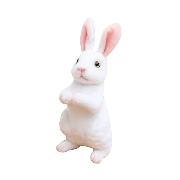Katutude Lapin Peluche Lapin en Peluche Tout Doux Mignon Lapin Peluche Animal en Peluche Réaliste Poupée en Peluche Oreiller 