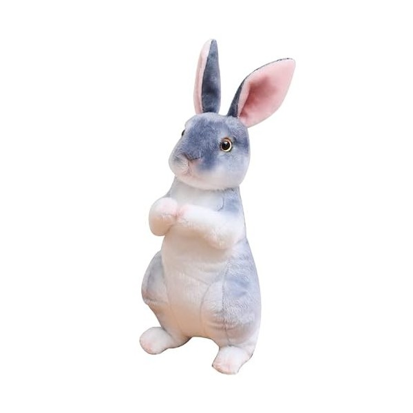 Katutude Lapin Peluche Lapin en Peluche Tout Doux Mignon Lapin Peluche Animal en Peluche Réaliste Poupée en Peluche Oreiller 