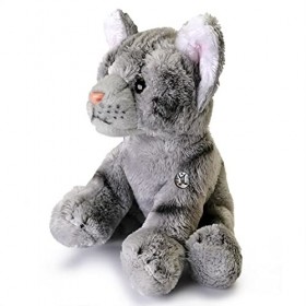 Kuscheltiere.biz Chat tigre gris peluche chat en peluche Dusty
