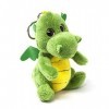 Cornelißen Porte-clés en peluche - Dragon vert - 18 cm