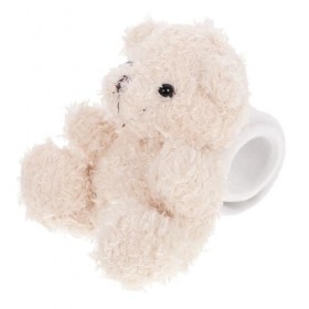 Abaodam Bracelet À Gifle en Forme danimal Ours en Peluche Animal en Peluche Bracelet À Pression pour Enfants Cadeaux De Fête