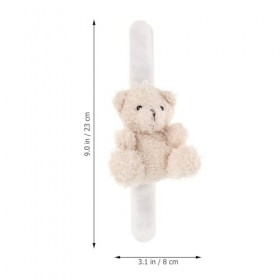 Abaodam Bracelet À Gifle en Forme danimal Ours en Peluche Animal en Peluche Bracelet À Pression pour Enfants Cadeaux De Fête