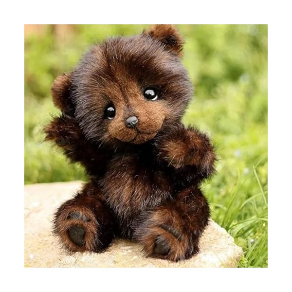 QARIDO Peluche Ours en Peluche Peluches | Peluches simulées Ours Brun en Peluche 11 Pouces | Peluche réaliste, Oreiller en Pe