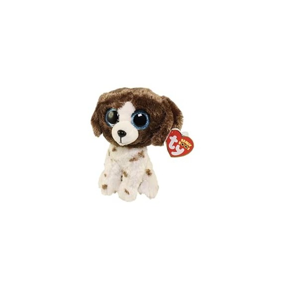 Ty - Beanie Boos - Peluche Muddles le chien 23cm, Marron et Beige, TY36487