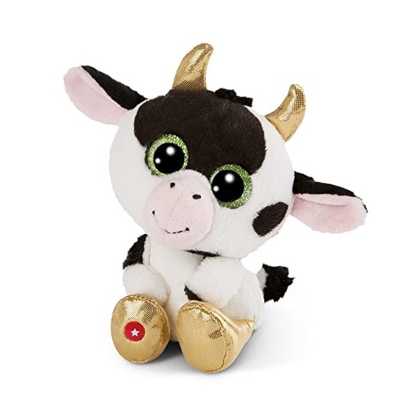 NICI- Esel l’Originale – Moolon la Vache de Glubschis 25cm – Animal Grands Yeux Scintillants – Jouets Doux pour Les Amateurs 