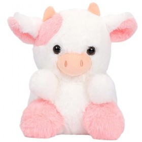 KedidO Peluche Vache, Animaux en Peluche Vache Mignonne, Jouet en Peluche en Peluche de Vache Jouet pour Le Cadeau dannivers