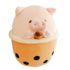 Katutude Bubble Tea en Peluche - 30cm/50cm Chat en Peluche Mignon Animaux en Peluche Doux Oreiller en Peluche de Thé à Bulles