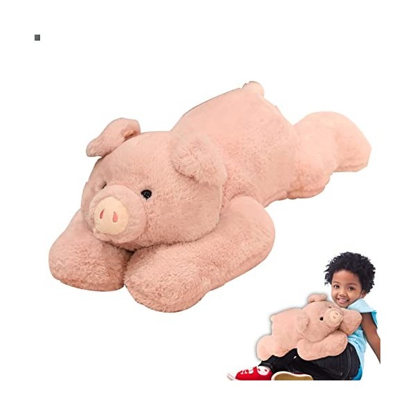 Wukesify Animal en Peluche lesté - Peluche lestée Mignonne,Oreiller Animal endormi Doux Amis en Peluche Finition soignée Ours