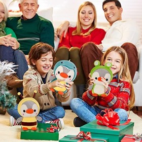 Pingouin en Peluche Pingouin Jouet Figurine Manchot Animal Rembourré en Peluche pour Amateurs de Jouets douillets Doudou pour