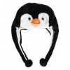Bestoyard Animal en peluche Chapeau Pingouin Earflap Bonnet Hiver Ski Style aviateur Capuche pour enfants adultes