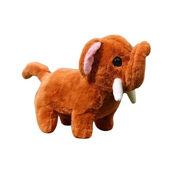 Dickly Pet Early Learning Animaux en Peluche pour Jouet pour 2+, Brun Clair