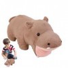 FEDIMA Jouet en Peluche Hippopotame en Peluche - Peluches doreiller câlinant dhippopotame de Simulation,Coussin de canapé D