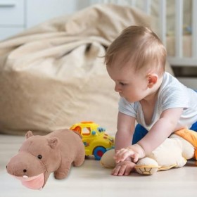 FEDIMA Jouet en Peluche Hippopotame en Peluche - Peluches doreiller câlinant dhippopotame de Simulation,Coussin de canapé D
