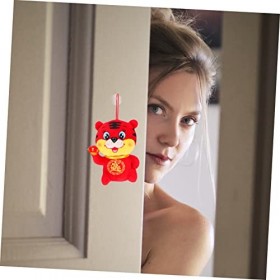 HOOTNEE 1Pc Année du Tigre Poupée Dessin Animé Pendentif Feng Shui Pendentif Nouvel an S Cadeau Nouvel an Mascotte Ornement A