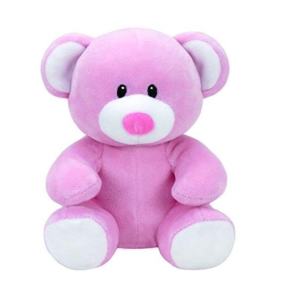 Ty - TY32127 - Baby Ty - Peluche Princess lOurs Rose 20 cm
