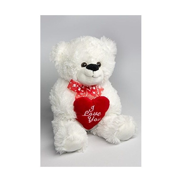 My Home Ours en Peluche avec Inscription « I Love You » Env. 36 cm.