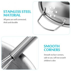 25 Pièces Daccessoires de Cuisine, Accessoires de Cuisine de Jeu Ustensiles de Cuisine en Acier Inoxydable, Casseroles et Po