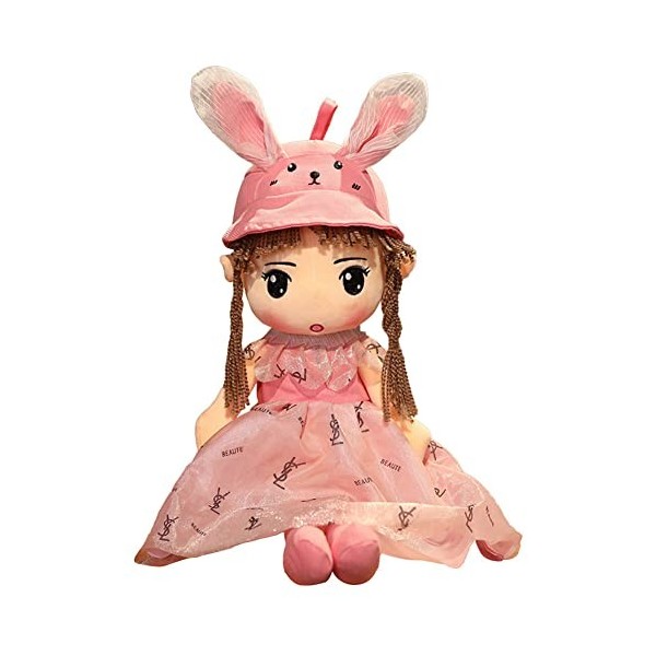 Poupée de Chiffon Poupée, Poupée fille oreille lapin Jouet Peluche Fille Mignon Poupée Chiffon Fille Poupée Décoration hambre