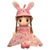 Poupée de Chiffon Poupée, Poupée fille oreille lapin Jouet Peluche Fille Mignon Poupée Chiffon Fille Poupée Décoration hambre