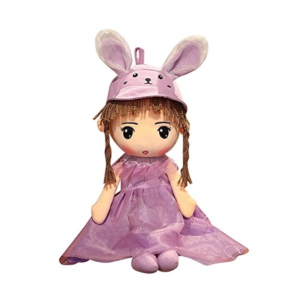 Poupée de Chiffon Poupée, Poupée fille oreille lapin Jouet Peluche Fille Mignon Poupée Chiffon Fille Poupée Décoration hambre