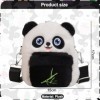 Panda Sac à Bandoulière Sac en peluche pour enfants Dessin Animé Fille Peluche Panda Sac à Bandoulière avec Bretelles Réglabl