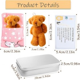 Un petit câlin dours de poche, petit ours en peluche, câlin dours dans une boîte, câlin dours de poche, petit ours en pelu