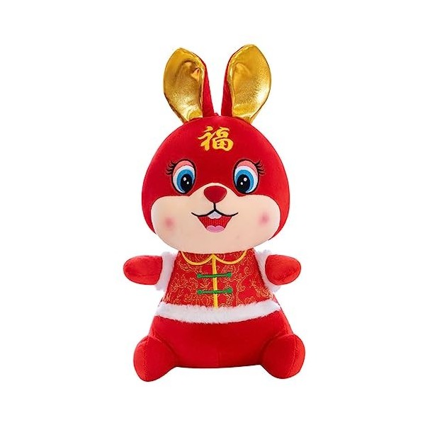 TOYANDONA Bouton Tang Costume Lapin Année du Lapin Poupées Lapin Poupée Jouet Lapin en Peluche Lapin Mascotte Poupée Bureau T