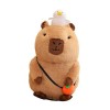 perfk Peluche Capybara en Peluche avec Son, décoration de Voiture, Animal en Peluche Capybara Mignon Unique pour garçons, Fil