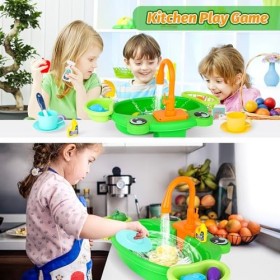 NIWWIN Set de Plats à Jouer pour Enfants, Légumes et Fruits Jouets