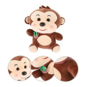 NOLITOY Peluche Jouet Écharpe Coussins pour Lit Animaux en Peluche Jouets pour Enfants Fille Jouets Peluche Singe en Peluche 