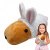 ZORQ Lapin Capybara Doux - Jouet Capybara en Peluche,Lapin Capybara Doux et Mignon de 25cm, Peluche Adorable pour canapé, lit