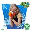 EcoBuddiez - Poisson Clown de Deluxebase. Peluche Douce Moyenne de 30cm Faite de Bouteilles en Plastique Recyclées. Cadeau Ca