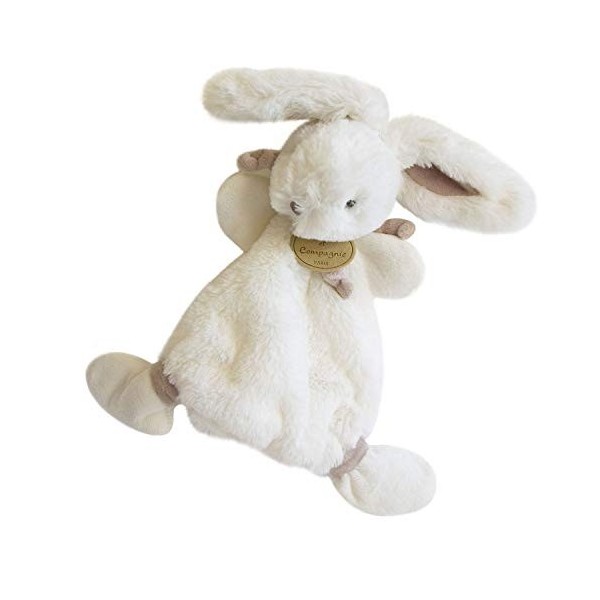 Doudou et Compagnie - Doudou Lapin Bonbon - Boite Cadeau - Taupe - 26 Cm - Doux - Idée Cadeau de Naissance Fille et Garçon - 