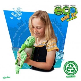 EcoBuddiez - Tortue deau de Deluxebase. Peluche Douce Moyenne de 30cm Faite de Bouteilles en Plastique Recyclées. Cadeau Cal