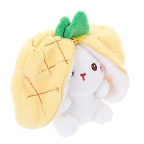 ibasenice Poupée Lapin en Cacher Chercher Lapin Cache-Cache Lapin Câlins Danimaux Oreiller en Peau De Lapin Décor Mignon Cach