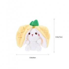 ibasenice Poupée Lapin en Cacher Chercher Lapin Cache-Cache Lapin Câlins Danimaux Oreiller en Peau De Lapin Décor Mignon Cach