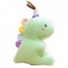 OUKEYI Jouet en peluche en forme de dinosaure, jouet en peluche mignon, poupée en peluche douce, cadeau pour filles et garçon