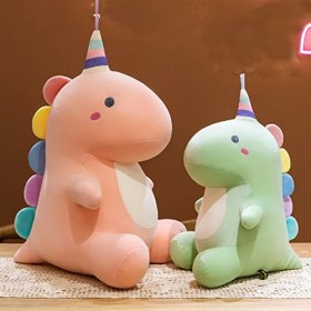 OUKEYI Jouet en peluche en forme de dinosaure, jouet en peluche mignon, poupée en peluche douce, cadeau pour filles et garçon