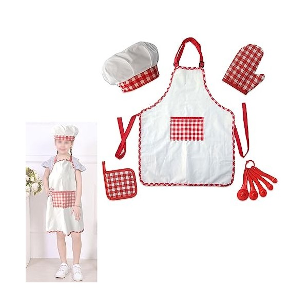 zalati Chef Playset 4pcs / Set Kit dhabillage avec cuillère Jouets pour Enfants Pretend Play Role Play Party