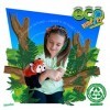 EcoBuddiez - Panda Roux de Deluxebase. Peluche Douce Moyenne de 20cm Faite de Bouteilles en Plastique Recyclées. Cadeau Calin