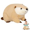 LOVOICE Ragondin farci | Adorable Coussin câlin en Peluche Nutria,Nutria Fourrure Jouet Mignon Câlin Poupée en Peluche Résili