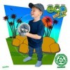 EcoBuddiez - Tricératops de Deluxebase. Peluche Dinosaure Douce Moyenne de 25cm Faite de Bouteilles en Plastique Recyclées. C