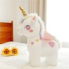 SWECOMZE Peluche licorne en peluche - Grande licorne - Pour bébé ou fille - Cadeau danniversaire bleu, 25 cm 