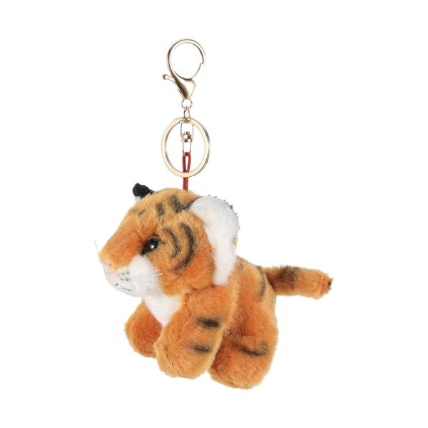 Abaodam Tigre En Peluche Porte-Clés Tigre En Peluche Animal Porte-Clés Suspendu Pendentif Doux Tigre Poupée Jouet Pour Sac À 