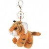 Abaodam Tigre En Peluche Porte-Clés Tigre En Peluche Animal Porte-Clés Suspendu Pendentif Doux Tigre Poupée Jouet Pour Sac À 