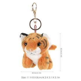 Abaodam Tigre En Peluche Porte-Clés Tigre En Peluche Animal Porte-Clés Suspendu Pendentif Doux Tigre Poupée Jouet Pour Sac À 