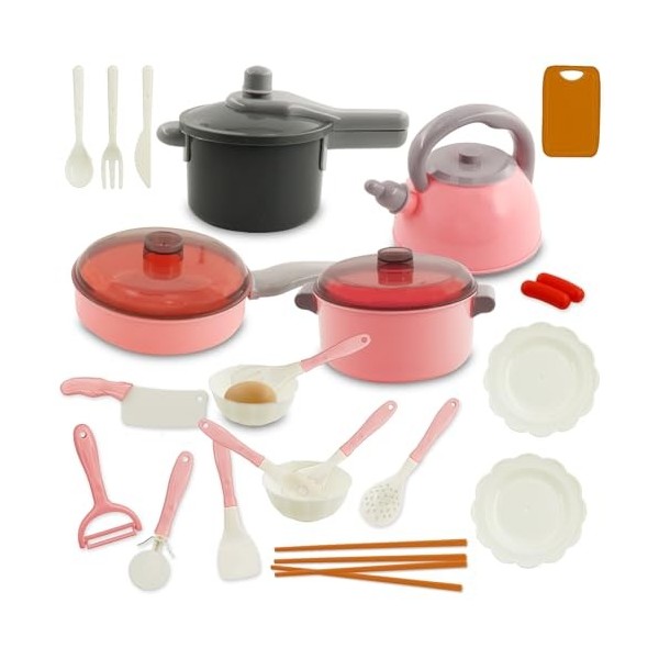 SLEMAKO Accessoire Cuisine Enfant, Chef Jeu de rôleUstensiles de