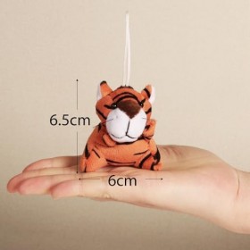 GEBETTER 12Pcs Mini Animaux en Peluche Jouet Décoration Porte-Clé Pendentif Cadeau Anniversaire Fête Enfant Noël Pâque pour G