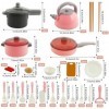 Accessoires de cuisine pour enfants - Accessoires de cuisine pour enfants - Set de casseroles pour jeux de rôle - Jouet de cu